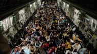 Afghan civilians being airlifted out of Kabul by U.S. (Image via ZUMA Wire)